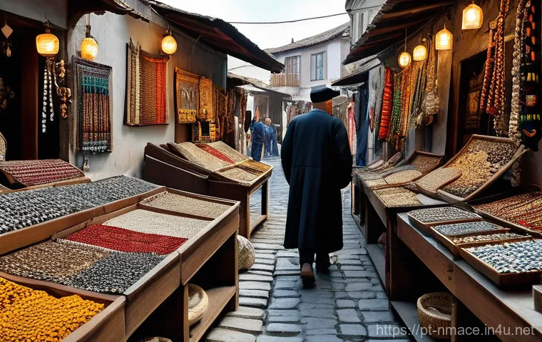 북마케도니아에서 자전거 여행하기 - **"A vibrant and inviting close-up of a traditional Macedonian dining experience. On a rustic wooden...